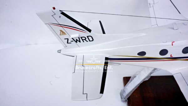 Model of Beechcraft King Air C90 with detailed craftsmanship.